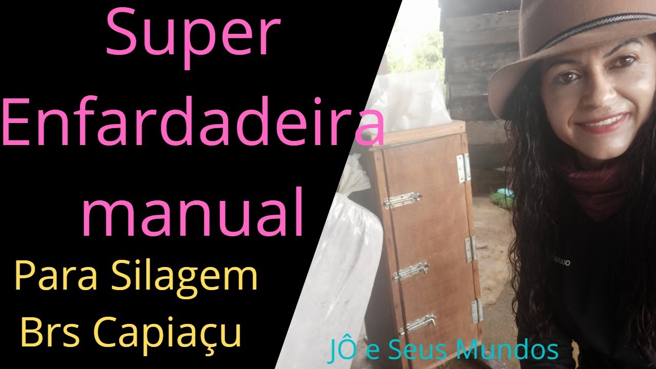 Super Enfardadeira Manual Para Silagem Brs Capiaçu, Enfardadeira Económica , JÔ e seus Mundos,