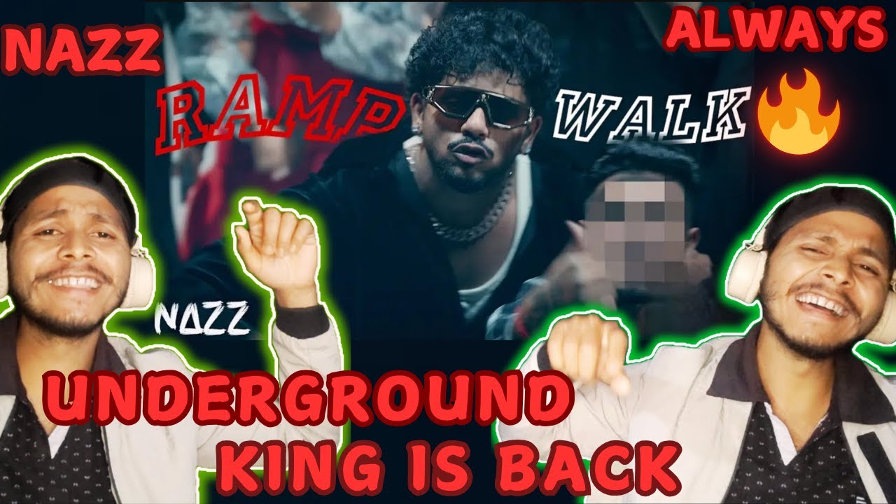 UNDERGROUND KING  RAMP WALK BY NAZZ YEH FIRE 🔥 HAI #reactindia01 #nazz #rampwalk #dhh #reaction #rap