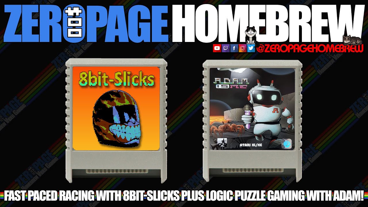 8bit-Slicks (2021 | 8-Bit), Adam Is Me (2021 | 8-Bit): Atari 2600 & 7800 Homebrew