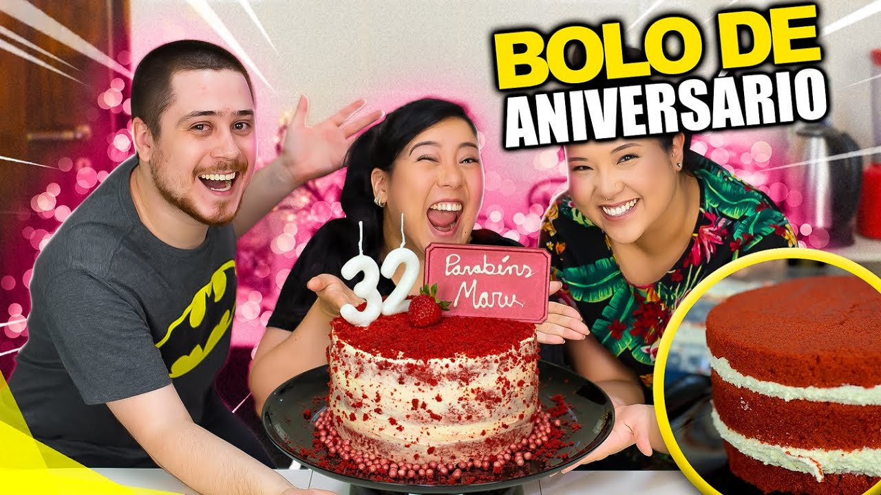 FIZEMOS UM BOLO SURPRESA PARA A MARU | Jeru e Cheru