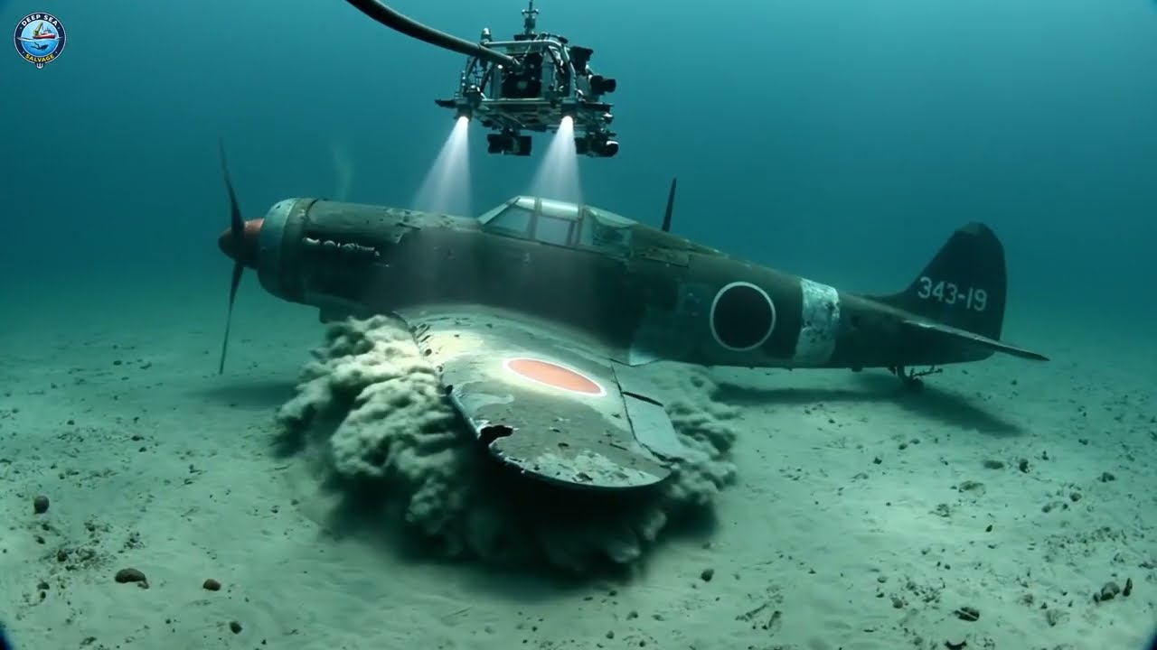 Rare Discovery! Extracting a WWII Kawanishi N1K Shiden-kai From the Ocean I WWII History