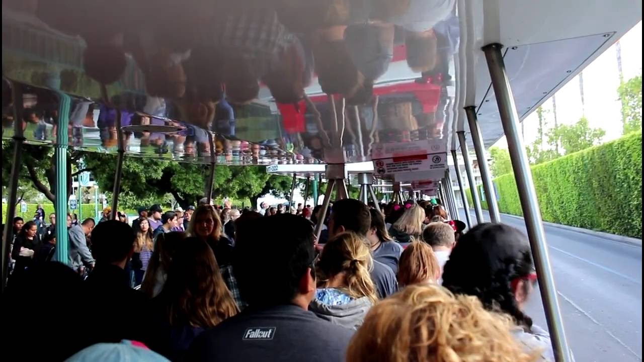 Full tram ride from the Mickey & Friends Parking lot at Disneyland, May 2016