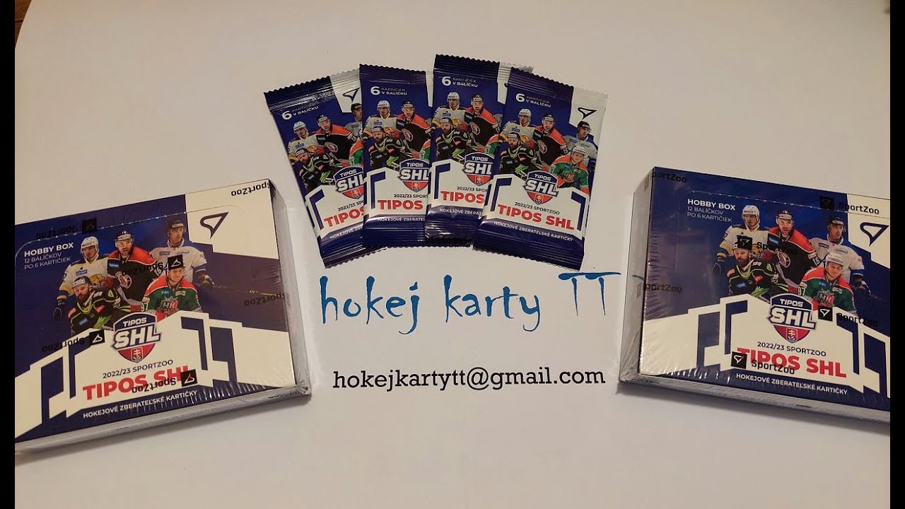 2022/23 SportZoo TIPOS Slovenská Hokejová Liga (SHL 1/3)- rozbalujem balíčky -inzerty+podpisy