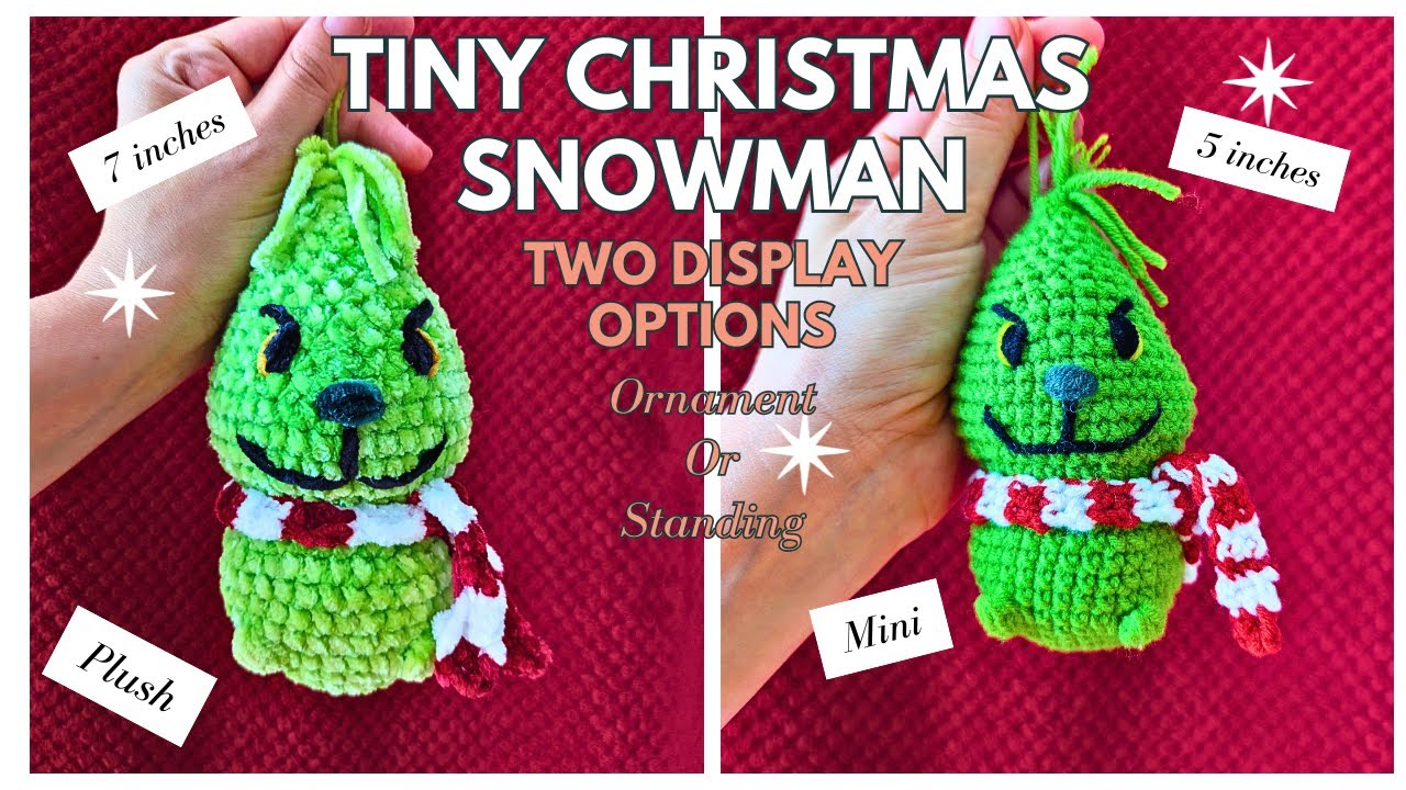 💚 Easy Tiny Grinch Christmas Ornament Tutorial | Part of 7 Holiday Characters -  EN/FR