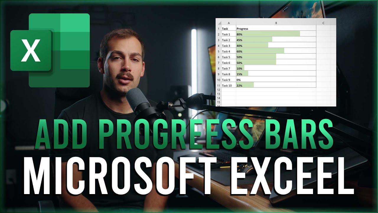 [2024] How to Add Progress Bars in Excel | How to Make Progress Bars in Excel