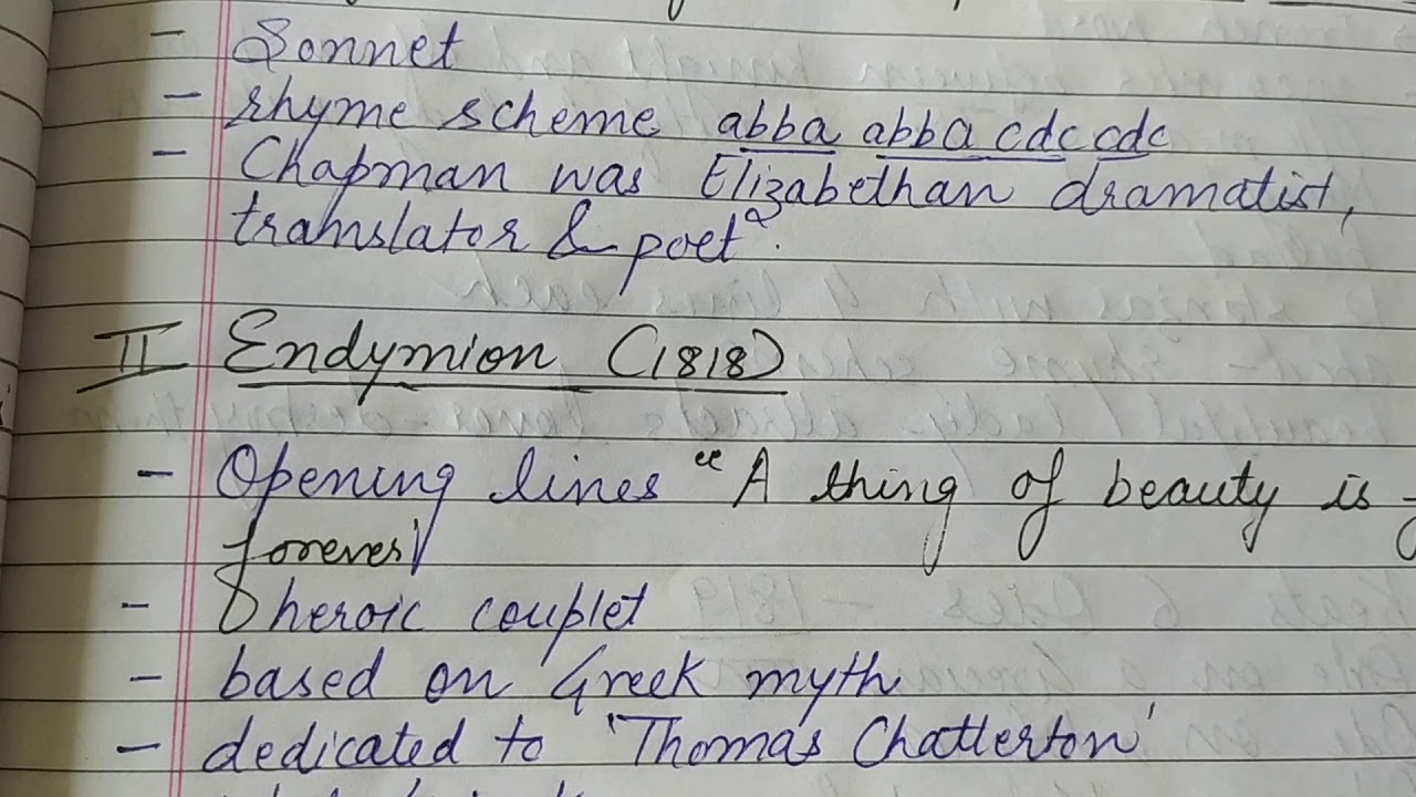John Keats :Second Generation Romantic poet