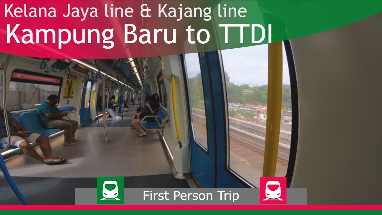 LRT & MRT POV : Kampung Baru to TTDI via Pasar Seni