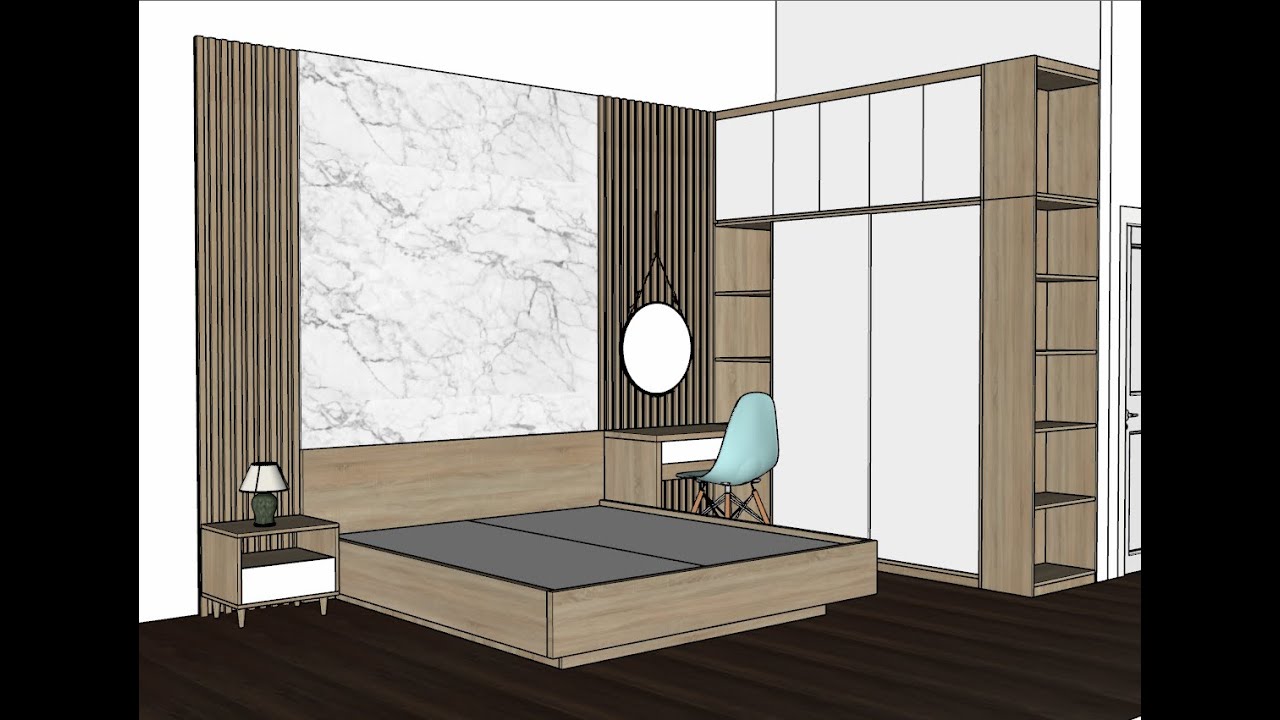 👉👉👉 Dựng Giường Tủ Bằng Phần mềm Sketchup Pro 2021