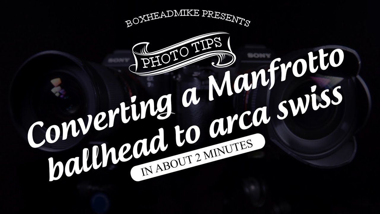 Converting an RC2 Manfrotto ballhead  to Arca Swiss on your tripod for photography
