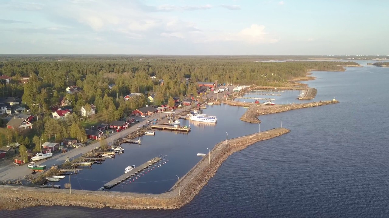 Kiviniemi Fishing Harbour (Oulu, Finland) fly-by footage 16.5.2018