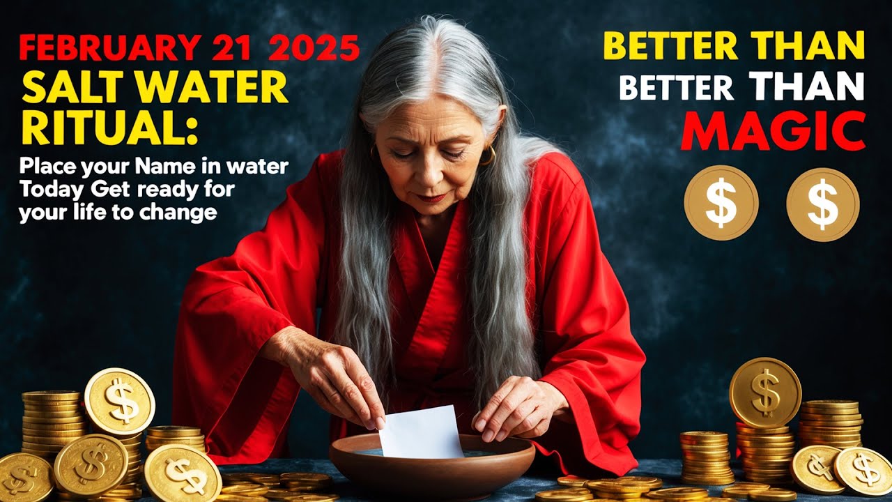 February 21 2025 Salt Water Ritual: Place Your Name in Water Today Get Ready for Your Life to Change