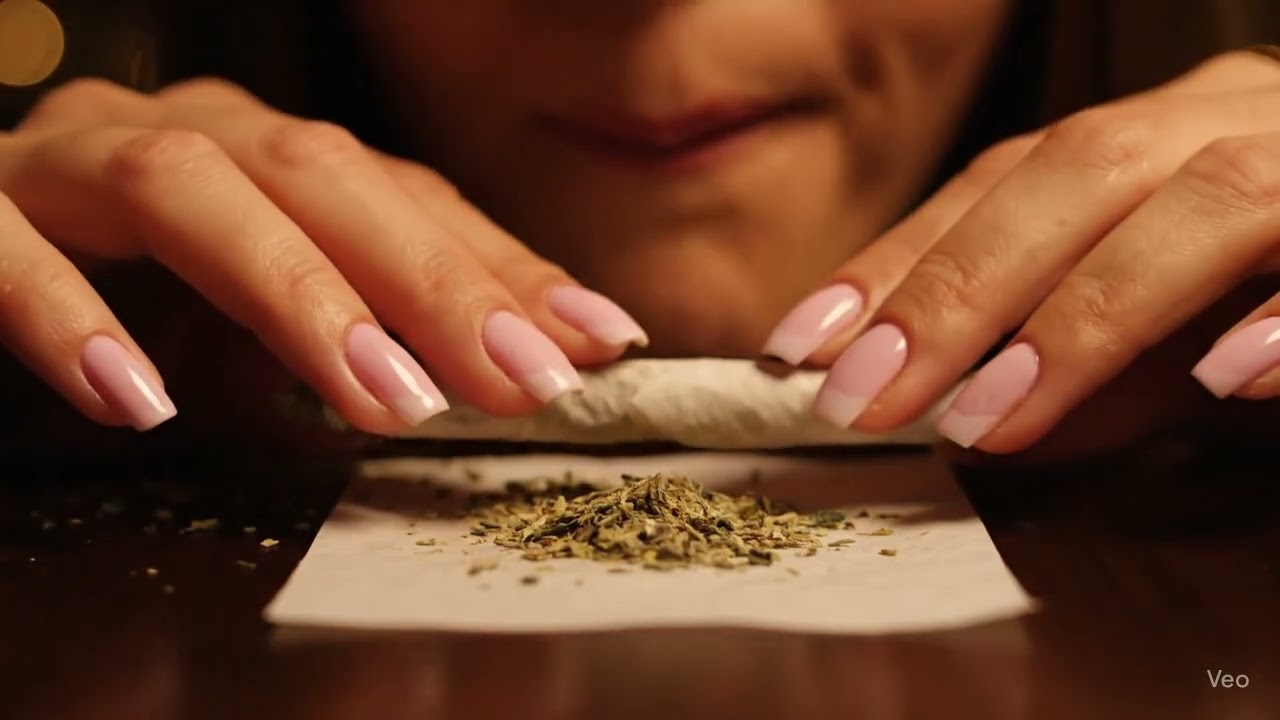 Rolling a Weed Joint ASMR 