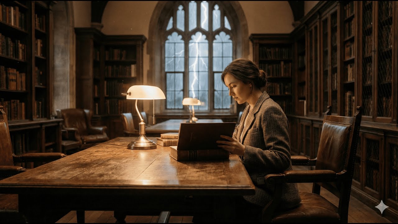Old Library Rain 🌧️ Dark Academia Lofi for Studying & Focus [Concentration Mix] [3 Hours]