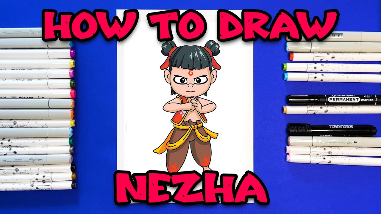 How To Draw Nezha from NeZha 2 Movie