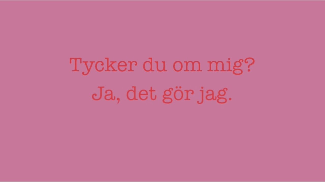 Tycker du om mig? (med text) | Traditionell sång