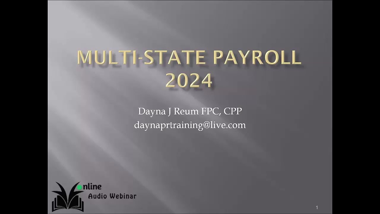 Multi-State Payroll Compliance 2024