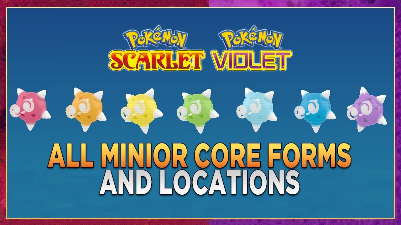 Pokemon Scalet & Violet All Minior Cores & Locations