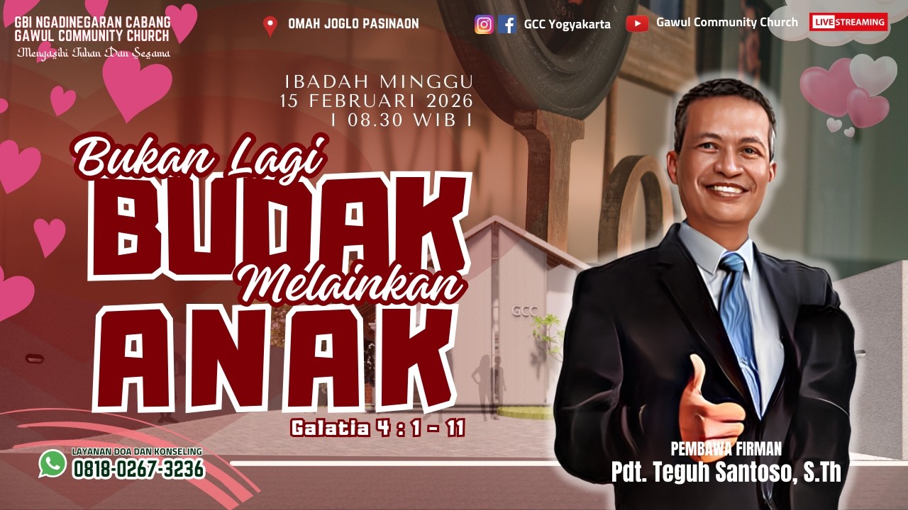 [LIVE] Ibadah Minggu, 15 Februari 2026 - GBI Ngadinegaran Cabang Gawul Community Church -