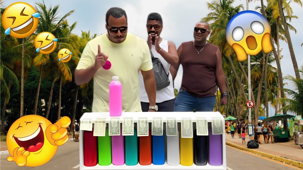 JOGO DA GARRAFA COLORIDA: ACERTE AS CORES E GANHE MONEY/   JOGOS DE RUA 2025