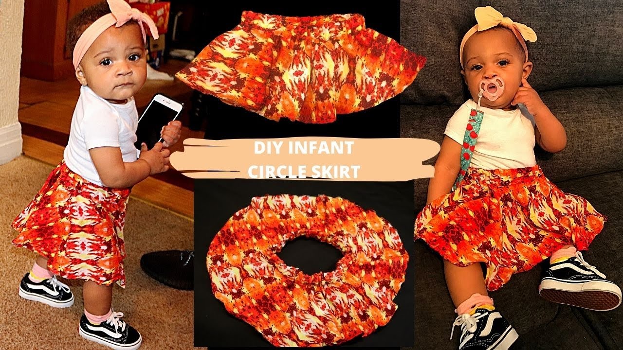 FULL CIRCLE INFANT BABY SKIRT | step by step | beginner friendly | DIY
