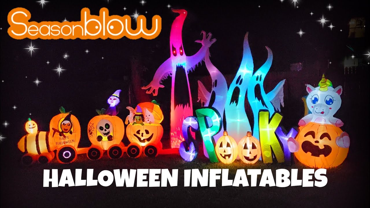 Huge HALLOWEEN Inflatable Haul Blow Ups Display 2021 Seasonblow INFLATABLES LightShow