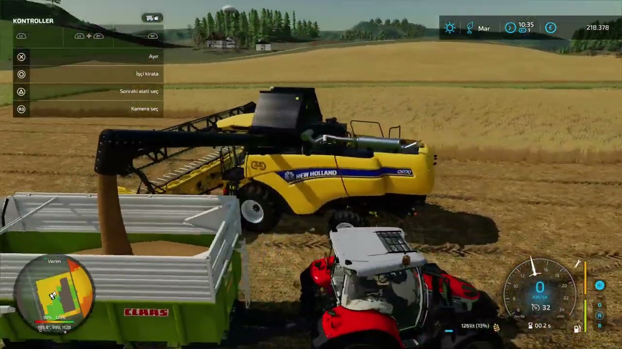 Newholland bugday bicme ve ssatis yapma