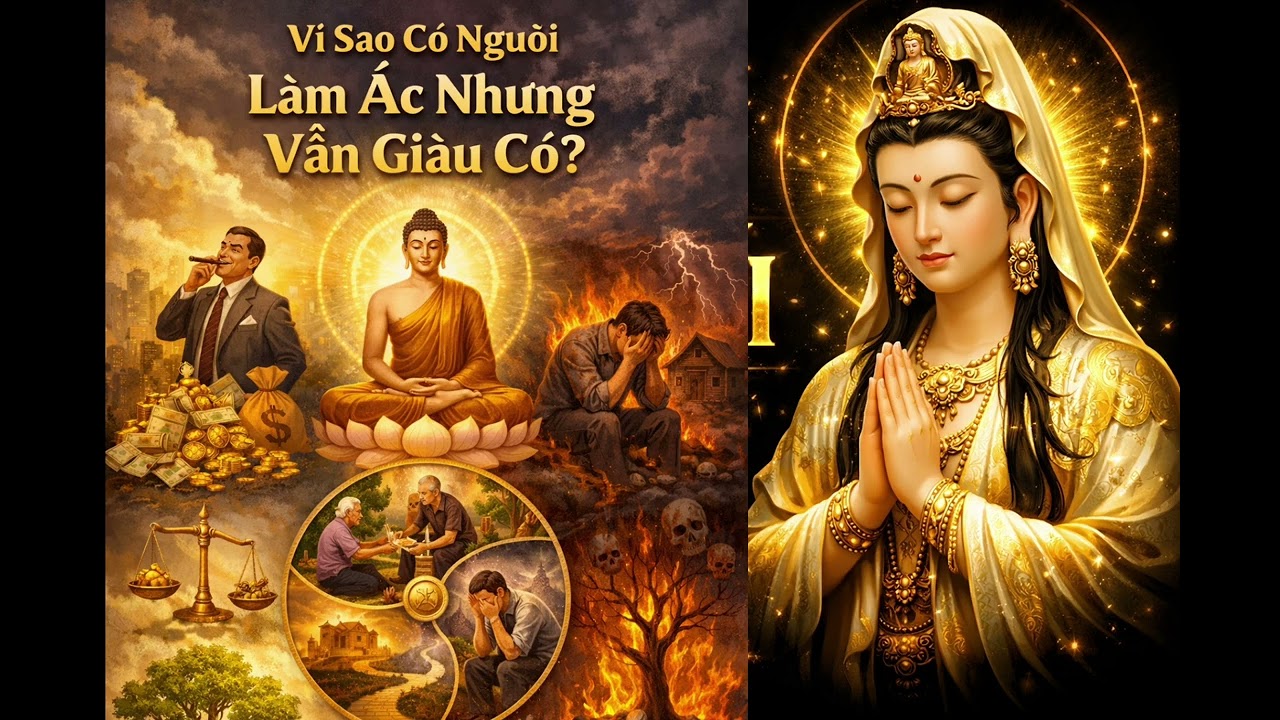 Kinh từ bi sám hối gian ác thường giàu có phải không 