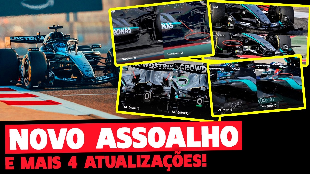 MERCEDES MUDA RADICALMENTE E MOSTRA FORÇA DO MOTOR COM 5 ATUALIZAÇÕES | FÓRMULA 1 | GP EM CASA+