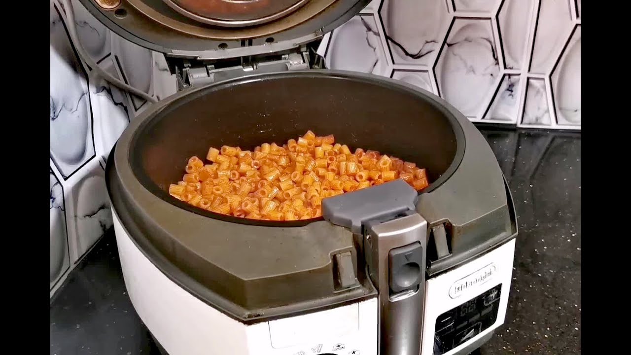 المكرونه بدون سلق في القلايه الهوائيه ديلونجى