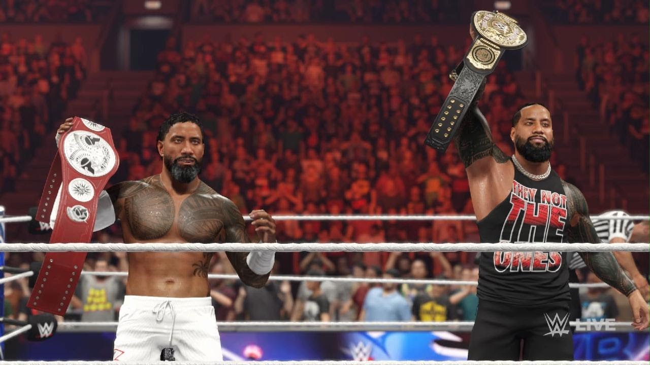 The Usos VS The Lucha Bros for the World and Raw Tag Team Championships WWE 2K25