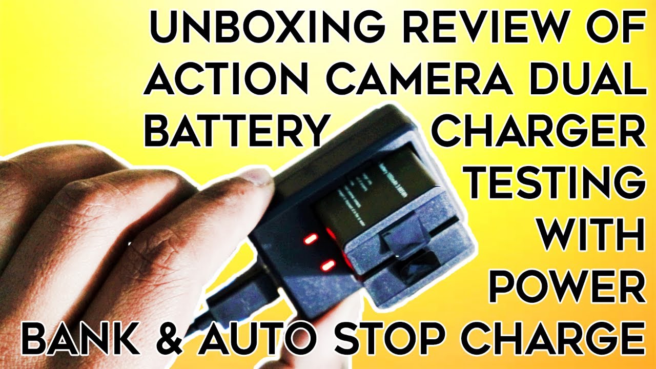 Best & Cheapest Action Camera Dual Battery Charger Unboxing Review | ProcusRush Dual Battery Charge