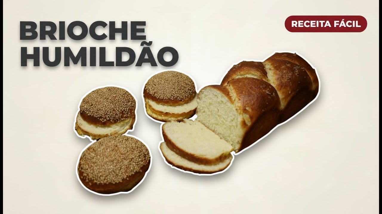 Brioche Humildão - Perfeito para pão de hambúrguer e pão de forma - Super macio!
