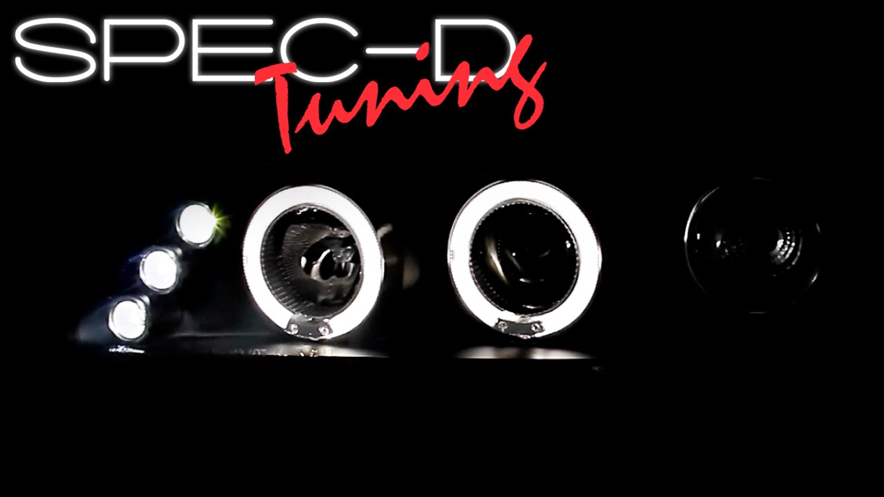SPECDTUNING DEMO VIDEO: 1993-1997 TOYOTA COROLLA LED PROJECTOR HEADLIGHTS