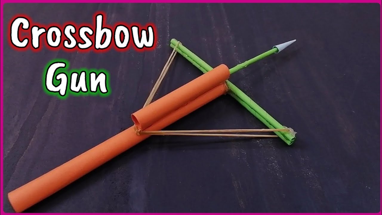 How to make Paper crossbow easy | Amazing paper gun | Paper crossbow