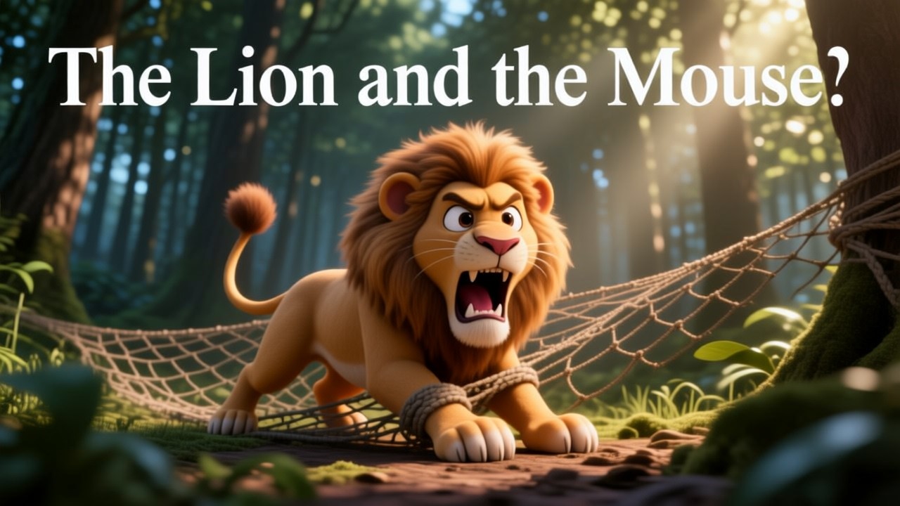 The Lion and the Mouse #KidsStory#BedtimeStory#MoralStory#KidsLearning#ChildrenStories#storytime