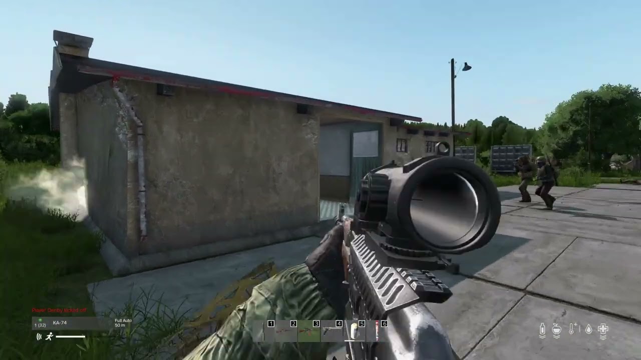 Chimps clearing the barracks