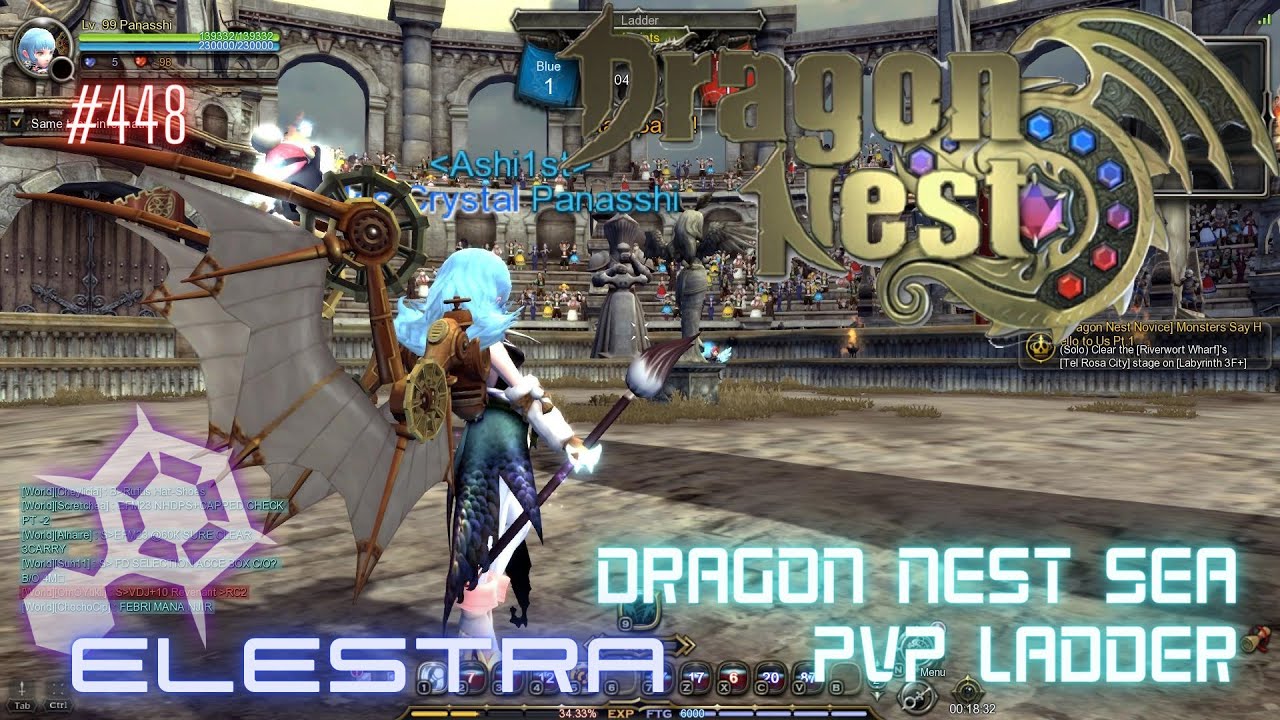 #448 Damage Flame Road Elestra Still Hurt in PVP ~ Dragon Nest SEA Ladder
