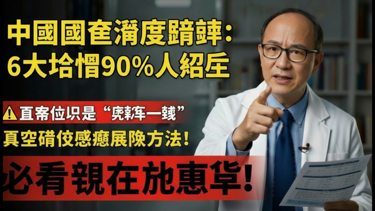 中国医生深度讲解：90%的人忽略的6个关键习惯，真正降低癌症风险的方法