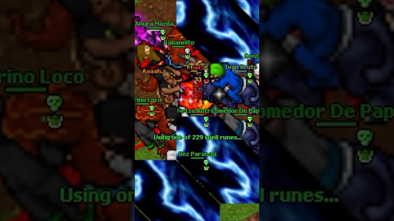 Kasteria War 💀⚔️ #Tibia #PvP #OldTibia #MMORPG
