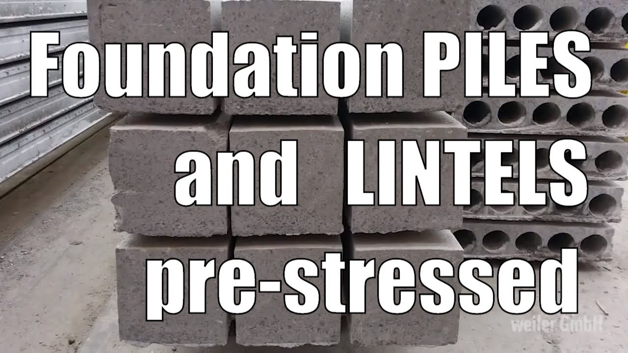 FounDAtion PiLES with Slipformer and Concrete LiNTELS / Преднапряженные сваи на Слипформере