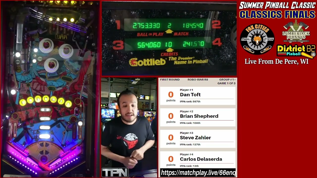 Summer Pinball Classic 2022  - Classics Finals Pinball Tournament at District 82 Pinball