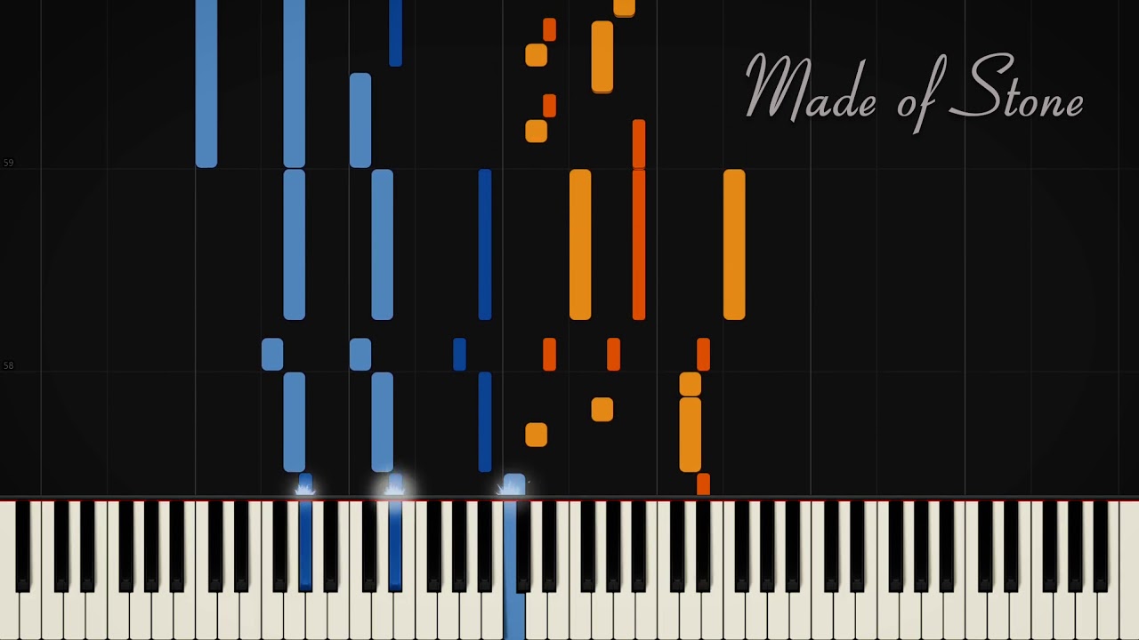 Made of Stone - The Hunchback of Notre Dame | Synthesia Piano Accompaniment Tutorial