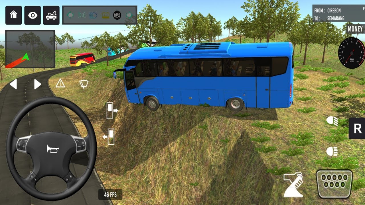 Indonesia Double Decker Bus Driving 😍🔥 | Euro Coach Bus Simulator Android Gameplay part 73