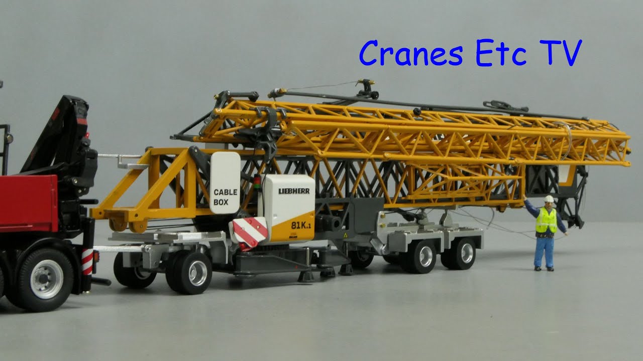 Быстромонтируемый башенный кран NZG Liebherr 81 K.1 от Cranes Etc TV