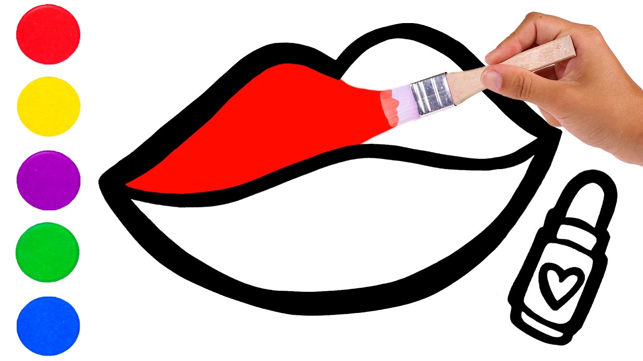 Dibujo del DÍA DEL BESO 👄🌈 Vídeos para niños