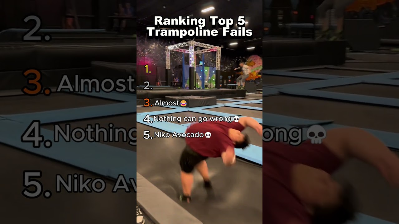 RANKING TOP 5 BEST TRAMPOLINE FAILS YOU WON'T BELIEVE