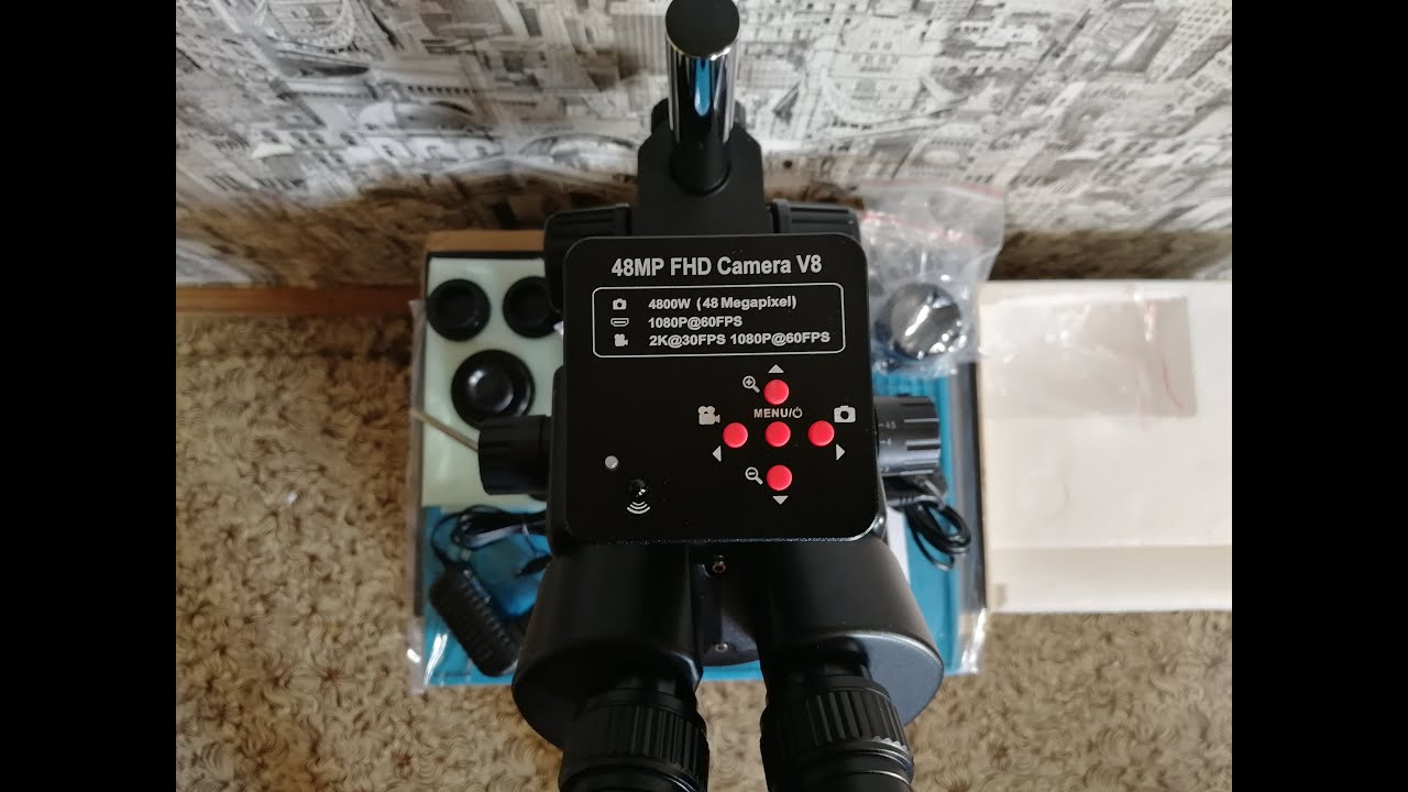 Amszoom microscope + FHD Camera (trinocular optic)
