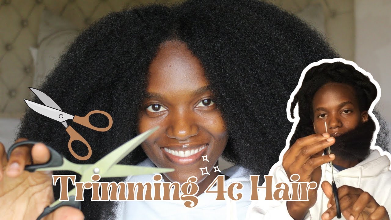 How I Trim My 4C Hair for Healthy Ends & Maximum Length Retention! ✂️✨