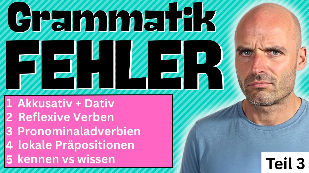 Die SCHLIMMSTEN Grammatikfehler 🥶 I Top 20 I Teil 3 (Fehler 11-15)