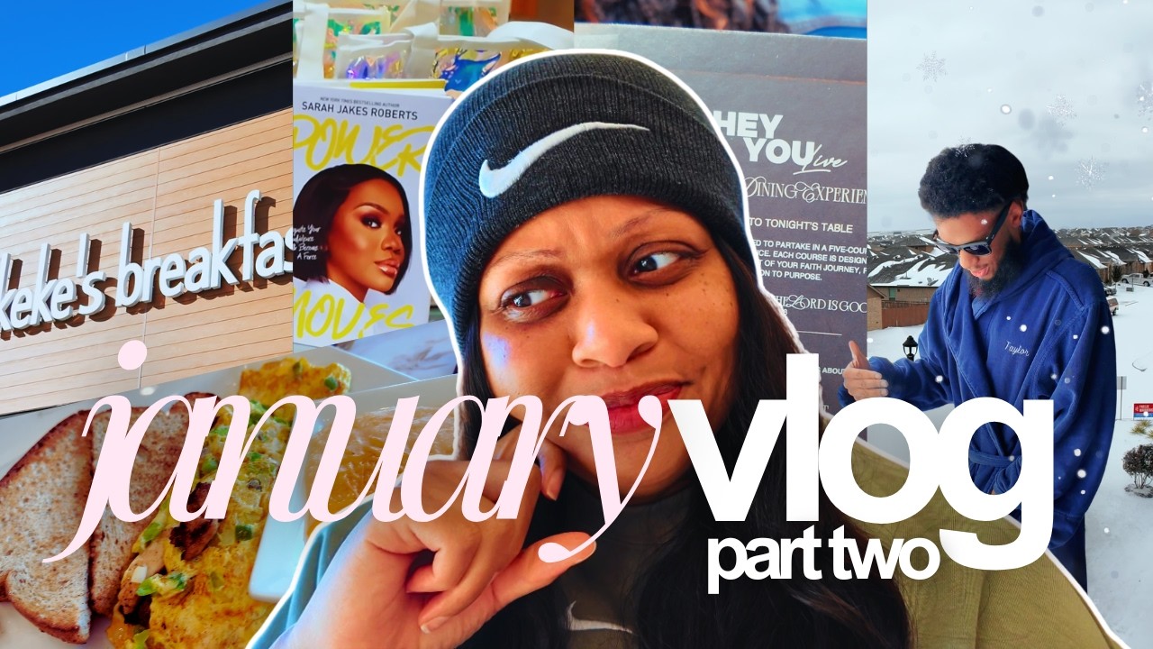 JANUARY VLOG | Breakfast Date, Woman Evolve Gathering, + Cozy Snow Day